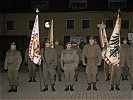 Die Feldzeichen aller Bataillone der 7. Jägerbrigade. (Bild öffnet sich in einem neuen Fenster)