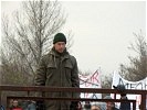 Die Demonstranten machen lautstark auf sich aufmerksam. (Bild öffnet sich in einem neuen Fenster)