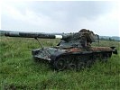 Dieser alte Jagdpanzer dient als Ziel. (Bild öffnet sich in einem neuen Fenster)