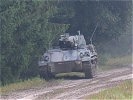 Ein Schützenpanzer auf Patrouille. (Bild öffnet sich in einem neuen Fenster)