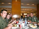 Für viele der Höhepunkt: Das Essen im Restaurant des Marriott-Hotels. (Bild öffnet sich in einem neuen Fenster)