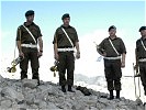 Ein Bläserquartett der Militärmusik Kärnten... (Bild öffnet sich in einem neuen Fenster)