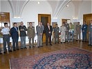 Vizebürgermeister Trofer, Brigadier Herke und die Delegationsleiter. (Bild öffnet sich in einem neuen Fenster)