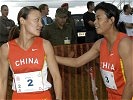 Dreifach-Sieg der Chinesinnen: Linna Tian ,l., ist die neue Weltmeisterin. (Bild öffnet sich in einem neuen Fenster)