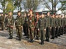 Die österreichische Infanteriegruppe bei der Eröffnung. (Bild öffnet sich in einem neuen Fenster)