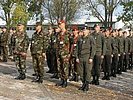 Die österreichische Infanteriegruppe bei der Eröffnung. (Bild öffnet sich in einem neuen Fenster)