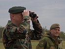 Die Übungsleiter General Thorsen und Oberst Savciuc. (Bild öffnet sich in einem neuen Fenster)