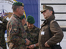 Oberstlleutnant Schöttli aus der Schweiz und Vizeleutnant Wegscheider. (Bild öffnet sich in einem neuen Fenster)