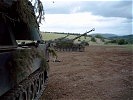 Panzerhaubitzen M-109 A3G des Gebirgspanzerartillerie- bataillons 225. (Bild öffnet sich in einem neuen Fenster)