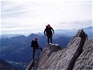 Deutsche Gebirgsjäger bei der Alpinausbildung.