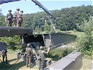 Kampfunterstützungsverbände der Brigade: Das Pionierbataillon 2 und... (Bild öffnet sich in einem neuen Fenster)