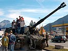 Großes Interesse weckten auch die Panzerhaubitzen M-109. (Bild öffnet sich in einem neuen Fenster)