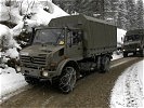 Die im Bundesheer neu eingeführten Unimog-Transporter. (Bild öffnet sich in einem neuen Fenster)