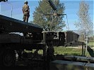 Der Beginn des Brückenbaus.