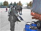Atemschutzgeräte kamen zum Einsatz.