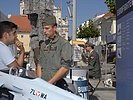 Auch in St. Pölten gab es umfassende Infos zum Eurofighter... (Bild öffnet sich in einem neuen Fenster)