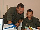 Major Halbartschlager li. und Oberstabswachtmeister Besendorfer. (Bild öffnet sich in einem neuen Fenster)
