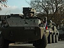 Die Mannschaftstransportpanzer der slowenischen Kameraden. (Bild öffnet sich in einem neuen Fenster)