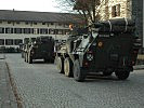 Slowenische Soldaten bei der Ankunft in Klagenfurt. (Bild öffnet sich in einem neuen Fenster)