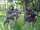 Die Artilleristen unterstützen das Vorgehen der Infanterie. (Bild öffnet sich in einem neuen Fenster)