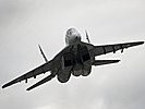 Die ungarische Luftwaffe schickte eine MiG29 nach Zeltweg. (Bild öffnet sich in einem neuen Fenster)