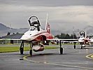 Die F-5 "Tiger" ist ein zweistrahliges Kampfflugzeug. (Bild öffnet sich in einem neuen Fenster)