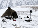 Fernmeldetrupps gewährleisten die Funkverbindungen im Hochgebirge. (Bild öffnet sich in einem neuen Fenster)