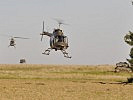 Ein Angriff beginnt mit Unterstützung der Helikopter. (Bild öffnet sich in einem neuen Fenster)