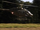 Zur Sicherheit fliegen die Piloten in Bodennähe. (Bild öffnet sich in einem neuen Fenster)