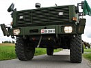 Das "Dingo"-Spezialfahrzeug mit Spürsonde.