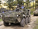 Der Radpanzer "Pandur" transportiert die Jäger. (Bild öffnet sich in einem neuen Fenster)