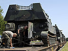 Auch Artillerie-Lafetten M-109 nehmen an der Übung teil. (Bild öffnet sich in einem neuen Fenster)