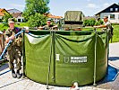 Die Trinkwasser- aufbereitungsanlage ist aufgebaut. (Bild öffnet sich in einem neuen Fenster)