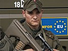 Die multinationale EU-Streitkraft "MFOR" formiert sich. (Bild öffnet sich in einem neuen Fenster)