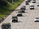 Rund 90 Fahrzeuge waren Richtung Niederösterreich unterwegs. (Bild öffnet sich in einem neuen Fenster)