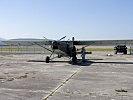 Das Flugzeug mit unbekannter Ladung. (Bild öffnet sich in einem neuen Fenster)
