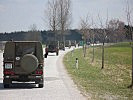 Die Kolonne am Weg nach Allentsteig.