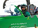 Ein Pilot der Royal Saudi Hawks vor seinem Trainingsflug.