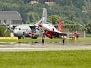 Die acht Maschinen der Turkish Stars landen in Zeltweg.