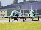 Die Royal Saudi Hawks rollen zu ihrem Training. (Bild öffnet sich in einem neuen Fenster)