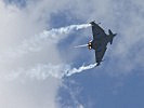 Erstmals fliegt ein österreichischer Eurofighter ein Soloprogramm. (Bild öffnet sich in einem neuen Fenster)