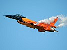 Auch die niederländische Luftwaffe entsandte eine F-16 in die Steiermark. (Bild öffnet sich in einem neuen Fenster)