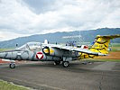 Eine speziallackierte Saab 105 Ö Maschine des Bundesheeres. (Bild öffnet sich in einem neuen Fenster)