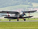 Die Antonow AN-2 landet am Fliegerhorst Hinterstoisser in Zeltweg.