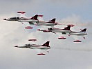 Aus ihren NF-5 "Freedom Fighter" holen die Piloten das Letzte heraus. (Bild öffnet sich in einem neuen Fenster)