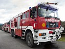 Die Flughafenfeuerwehr ist immer einsatzbereit. (Bild öffnet sich in einem neuen Fenster)