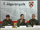 V.l.: Scharf, Starlinger und Tatschl stellten die Übung vor.