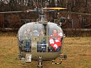 ...kommt auch diese "Alouette" III zum Einsatz. (Bild öffnet sich in einem neuen Fenster)