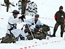 Die Station "Scharfschießen im Gebirge" war sowohl im Gruppenrahmen... (Bild öffnet sich in einem neuen Fenster)
