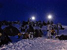 Tagwache bei dichtem Schneefall in den frühen Morgenstunden. (Bild öffnet sich in einem neuen Fenster)